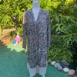 Lori Goldstein dress 90% viscose 10% elastin